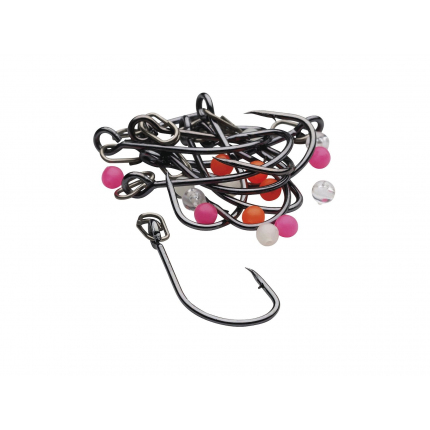 Kinetic háček inline single Hook Kit 1/0 Black Nickel 10ks