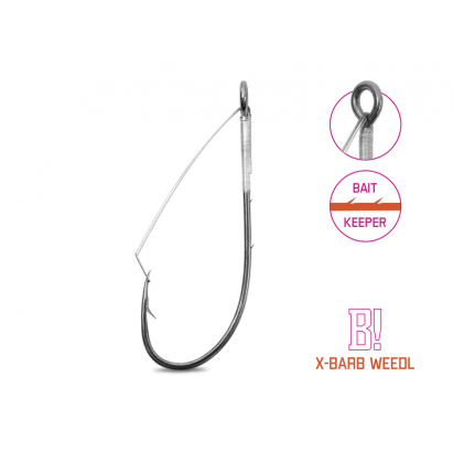 Delphin Háčeky Na Čeburašku B! X-BARB Weedl 8 ks 3/0