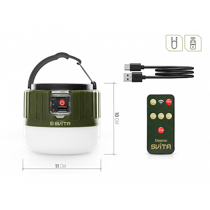 Delphin Kempová Lampa s Ovladačem SVITA