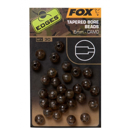 Fox Korálky Edges Camo Tapered Bore Bead 30 ks 6 mm