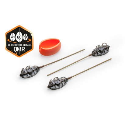 Mivardi Method Feeder Set QMR Grip L Long 30 g + 40 g + 50 g + Formička Mivardi Method Feeder Set QMR Grip L Long 30 g + 40 g + 50 g + Formička