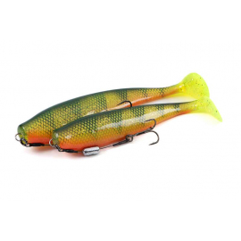 "Fox Rage Zander Pro Shad 16cm / 6.3"" Loaded UV Natural Perch"