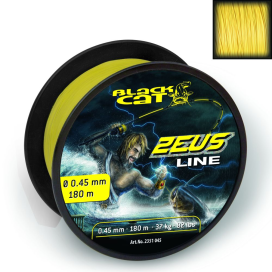 Akce Black Cat Šnůra Zeus Line Svítivě Žlutá 1m