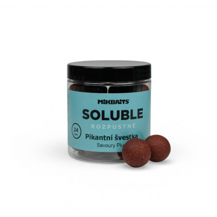 Rozpustné boilie 250ml - Pikantní švestka 24mm