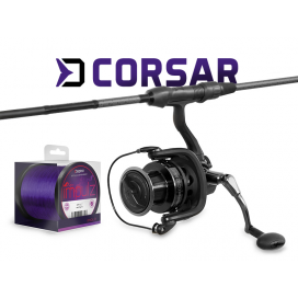 Kaprařský set Delphin CorsaBLACK NERO - 2 díly + 8T + 0,30mm