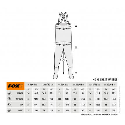 Fox Prsačky Khaki HD XL Waders