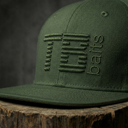 TB Baits Kšiltovka Snapback 3D Logo Green