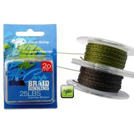 Giants Fishing Návazcová šňůrka Carp Braid Sinking 25lbs/20m Camou Green