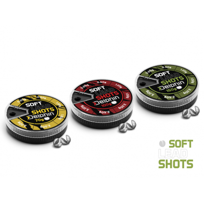 Vyvažovací olůvka Delphin SOFT (žlutá krabička) - 70g / 0,1-1,25g