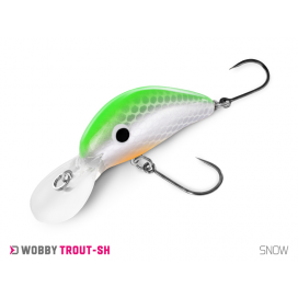 Delphin Wobler WOBBY TROUT-SH Snow 4 cm 4 g Delphin Wobler WOBBY TROUT-SH Snow 4 cm 4 g
