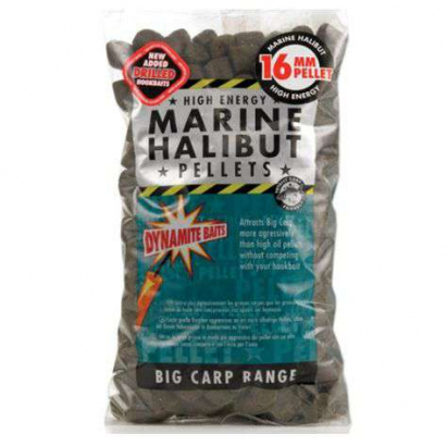 Dynamite Baits Pre-Drilled Marine Halibut pelety s dírkou 900g Dynamite Baits Pre-Drilled Marine Halibut pelety s dírkou 900g