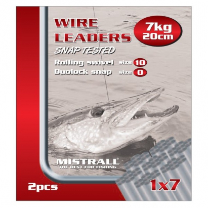 Mistrall Ocelové Lanko Wire Leaders 30 cm 7kg