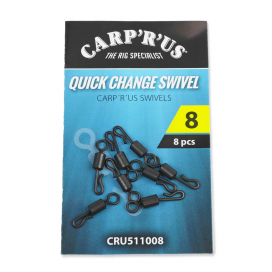 Carp´R´Us Quick Change Swivel - size 8, 8pcs