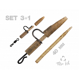 Zfish Závěsky Heavy Duty Clip Complete Set 40 mm 5 ks