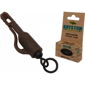 Kryston bižuterie - Závěska s obratlíkem s kroužkem hnědá 10ks