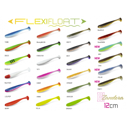 Umělá nástraha Delphin ZANDERA FlexiFLOAT UVs / 5ks 12cm/BERRY