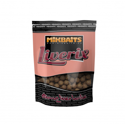 Mikbaits Liverix boilie 1kg - Mazaná škeble 24mm Mikbaits Liverix boilie 1kg - Mazaná škeble 24mm