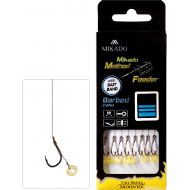 Mikado Návazec Mf S Gumkou Háček S Protihrotem Číslo 8 / Pletená Šňůra 0.14mm/10cm 8 Ks