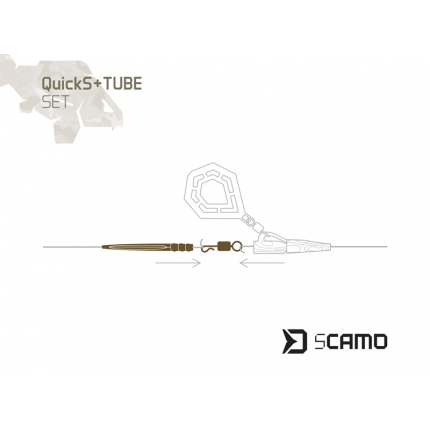 Delphin Set Převleky Proti Zamotání a Obratlíky sCAMO QuickS #4 + Tube 5 ks