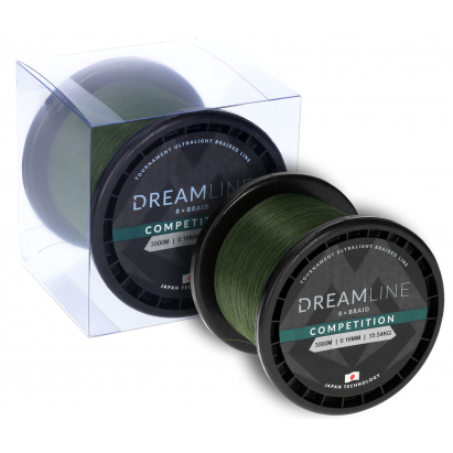 Mikado Pletená Šňůra Dreamline Competition 0.12mm/10.21kg/3000m Zelená 1 Cívka Mikado Pletená Šňůra Dreamline Competition 0.12mm/10.21kg/3000m Zelená 1 Cívka