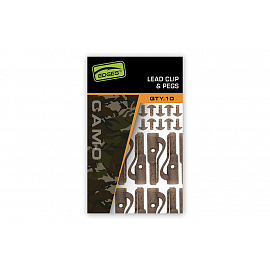Fox Edges Camo Lead Clip + Pegs
