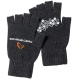 Savage Gear Rukavice Knitted Half Finger Glove Dark Grey Melange M
