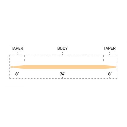 Cortland muškařská šnůra 444 Classic Freshwater Peach