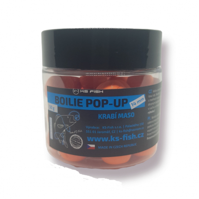 KS Fish Boilie Pop-up 14mm krabí maso KS Fish Boilie Pop-up 14mm krabí maso