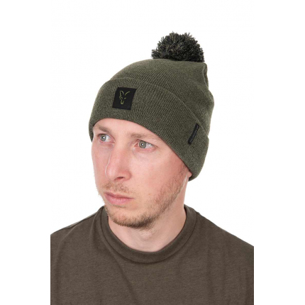Fox Čepice Collection Bobble Hat Green Black