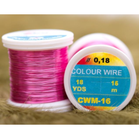 Hends kroužkovací drátek Colour Wire 0,09mm 21,6m Růžová