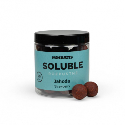Rozpustné boilie 250ml - Jahoda 20mm