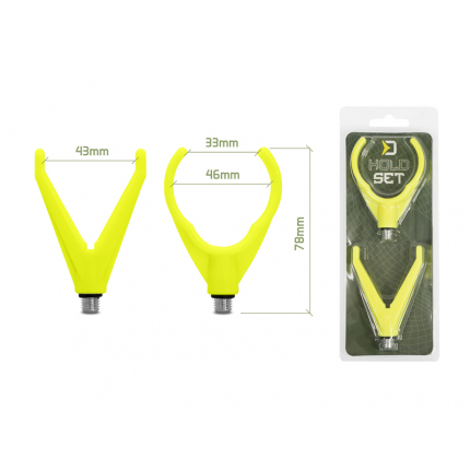 Delphin Sada Rohatinek HoldSET Uni V+U Fluo Žlutá