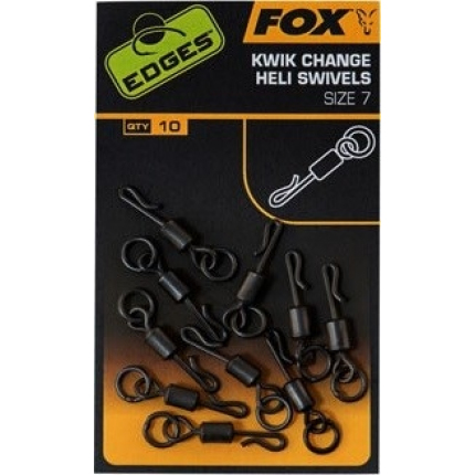 Fox Obratlík Edges Kwik Change Heli Swivels Size 7 10ks