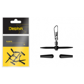 Delphin Průjezd Obratlík Průjezdný S Karabinkou FloatS 3 ks