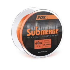 Fox šnůra Submerge Sinking Braided Mainline bright orange 0,20mm 600m 40lb