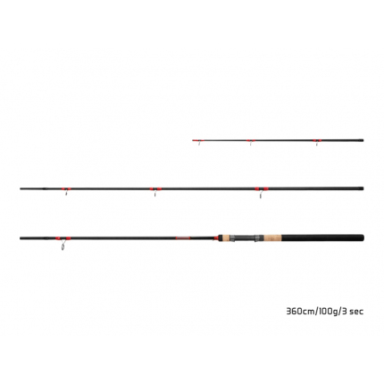 Delphin Prut Leeder Feeder 3,6 m 100 g 3 díl