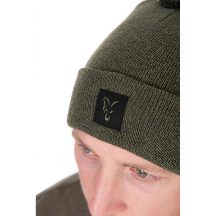 Fox Čepice Collection Bobble Hat Green Black