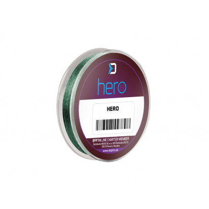 Delphin Šňůra Hero 8 Zelená 0,14mm 9,50kg 15m Delphin Šňůra Hero 8 Zelená 0,14mm 9,50kg 15m