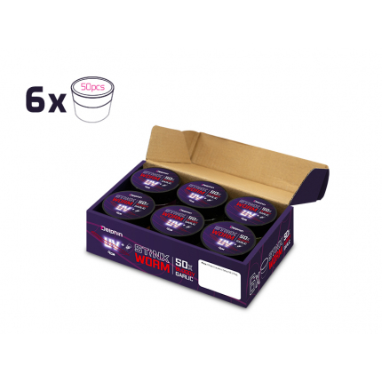 Delphin Umělá nástraha B! Stinx WORM 50ks 4cm / FIRE