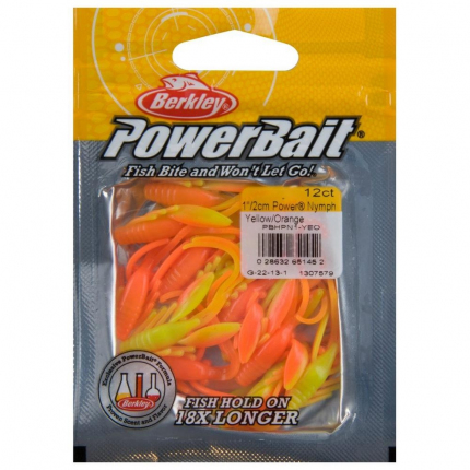 Berkley Nymfa Powerbait Power Nymph Red Yellow Orange 3 cm 12 ks