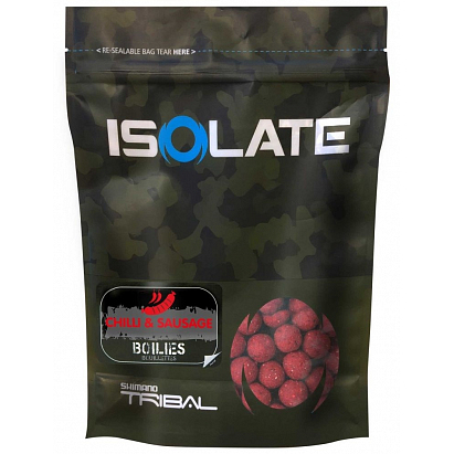 Shimano Boilies Isolate Chilli Sausage 1 kg Shimano Boilies Isolate Chilli Sausage 1 kg