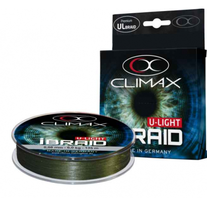 Pletená šňůra Climax iBraid U-Light neon-zelená 135m 