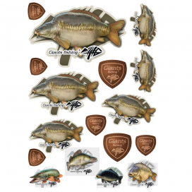 Giants fishing Mix nálepek Giants Fishing Kapr řádkáč ( 10ks )