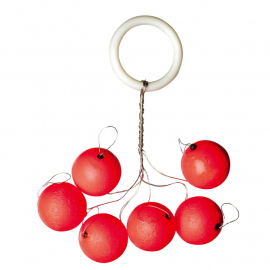 Iron Trout plovák Leuchtpilot kulatý červený 18mm