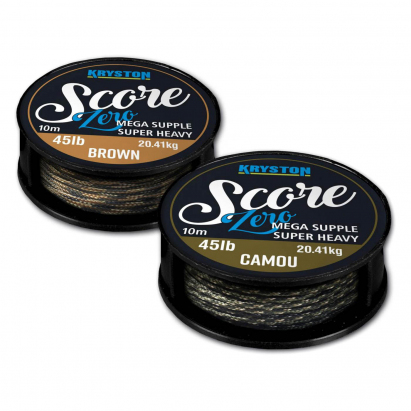 Kryston olověné šňůrky - Score Zero Leadfree 45lb 10m matt brown Kryston olověné šňůrky - Score Zero Leadfree 45lb 10m matt brown