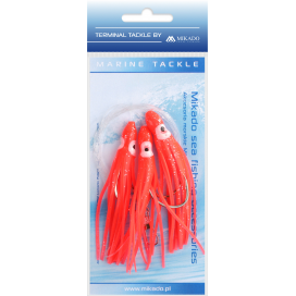 Mikado Mořský Návazec Octopus Rig 8cm Háček: 3x6/0 Červený 1 Ks