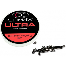 Vázací lanko Climax DYNAWIRE 5m + 20ks crimps Průměr: 0,29mm Nosnost: 9,5kg