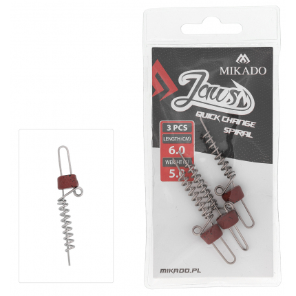 Mikado Vrut Na Nástrahy Jaws Quick Change Spiral 6cm 3 Ks