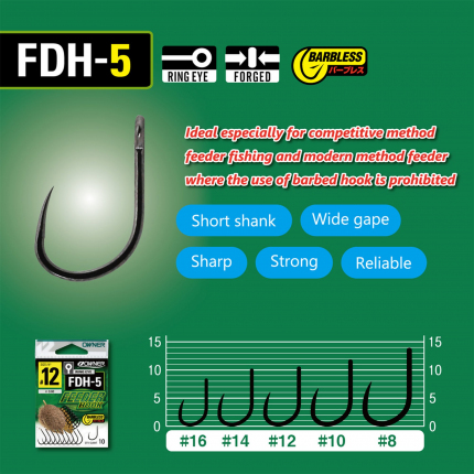 háček OWNER s očkem /10ks/ FDH-5.14: FEEDER HOOK 56945.14