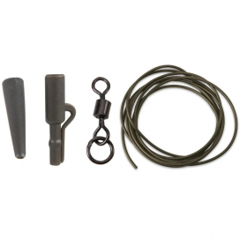 Anaconda sada 360° Flex Ring Swivel Safety Lead Clip Kit army zelená 5ks